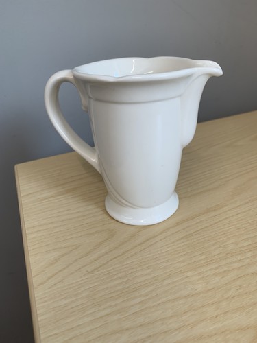 Vintage white milk jug - white, 1940s