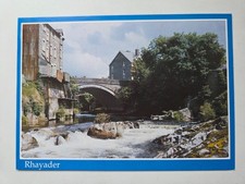 Vintage Postcard - The River Wye, Rhayader, Wales (1970s) - PPC 255x