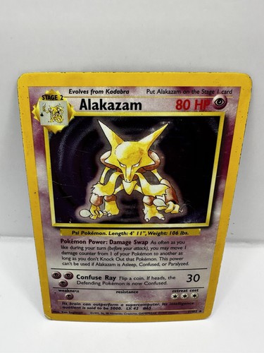 Pokémon tcg alakazam base - pokémon,