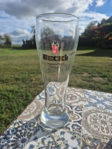 Becks pilsner pint glass - becks,