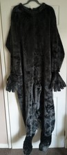 Adult Fancy Dress Grey Animal  One Piece Costume One Size NOS EX SHOP STOCK