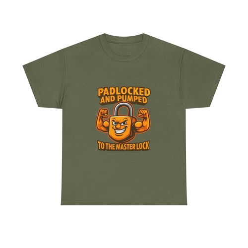 Muscular padlock unisex tee - muscular,