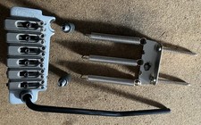 Wilkinson by Gotoh Japan VS100N Tremolo Bridge, Satin Honed Chrome / Black, MIJ