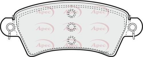 Apec front brake - pad, set