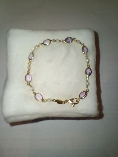 Solid gold amethyst and - ct,