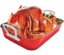 Roasting Pan with Rack Nonstick Roasting Baking Tray with Handle