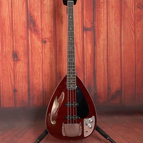 Strings brown electric bass - electric,