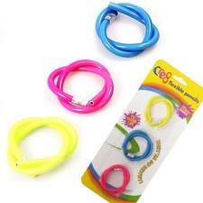 Pack of 3 Flexible Bendy Pencils Magic School Novelty Kids Boys Stocking Filler 