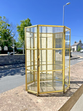 TABLE TOP OR WALL MOUNTED GLASS MIRRORED CURIO CABINET DISPLAY SHELF STAND CASE