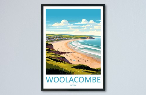 Woolacombe travel print wall - travel,