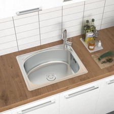 Stainless Steel Undermount Kitchen Sink Single Double Bowl & Drainer Waste Kits