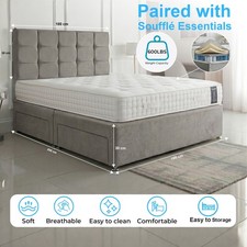 Luxury grey fabric divan - luxury,
