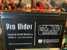 Pro Rider Sealed Lead Acid