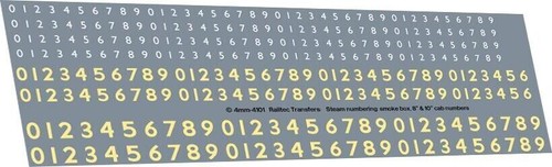 Steam numbering - , (cream)