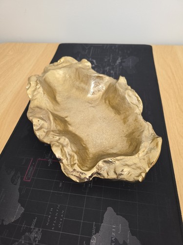Decorative gold fruit - , tray