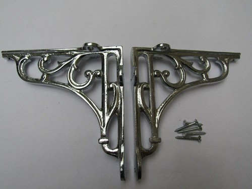 Cast iron shelf brackets - cast,