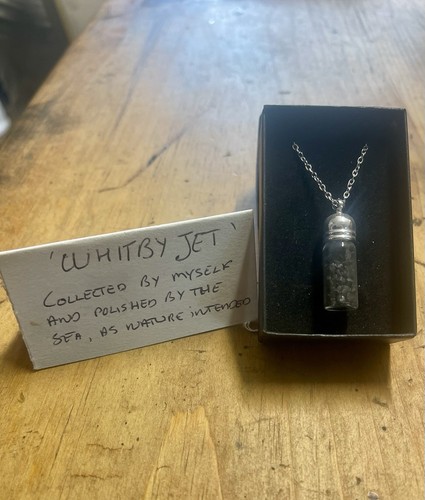 Whitby jet bottle - jet, a