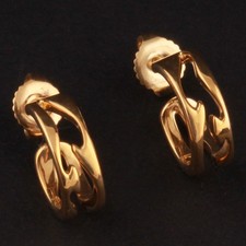 Georg Jensen Gold Earrings # 1638. Fusion. YG. 18 Carat. Nina Koppel. 10016436