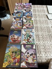 10 X Disney Jnr Mickey Mouse Clubhouse DVDs Treat, Mickey And Pluto To The Resc