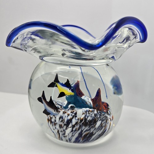 Vintage murano aquarium - murano, 5"