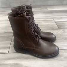 Clarks Tilham Lace Up Dark Brown Leather Boots - New Without Box uk 4 D