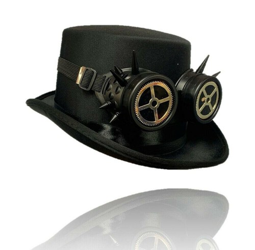 Black top hat - black,