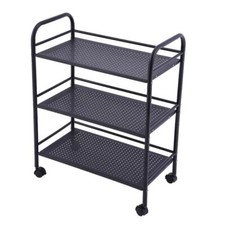 Black metal tier rolling - black,