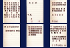 1881 SG172-174 1d Lilac Shades Stockbook 190+ Stamps for Postmarks & Shades zabh