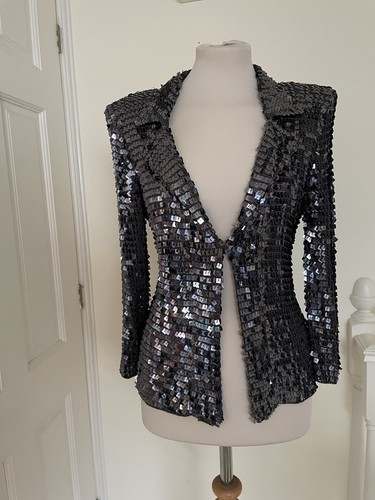 Women grey sequin fitted - grey,
