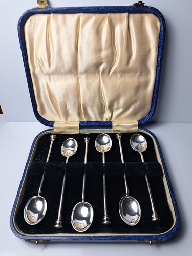 Cased set 6 antique - a,
