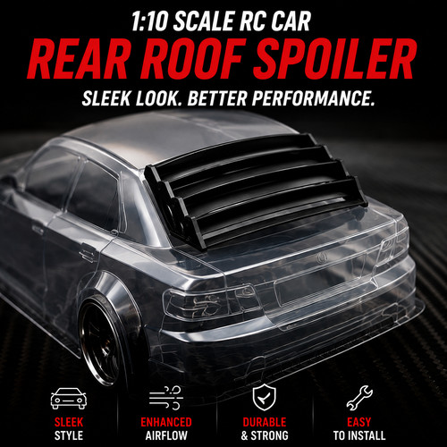 Rear roof spoiler - 1:10,