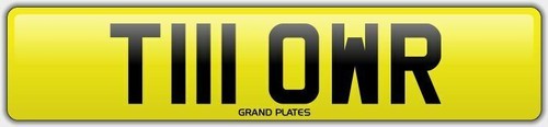 Tows towing number plate - towing,