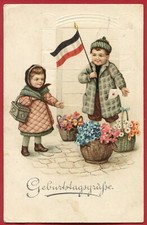 Antique postcard young - antique,