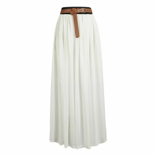 Long midi skirt elastic women - elastic,