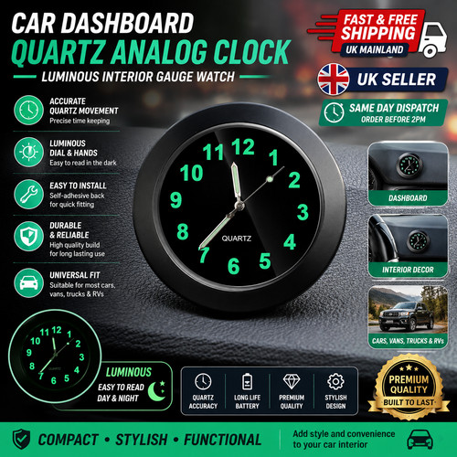Universal car dashboard quartz - universal,