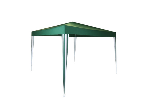 3x3m gazebo green - green/stripe,