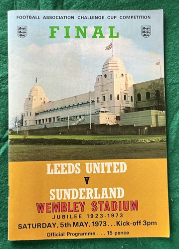 1973 cup final programme - 1973,