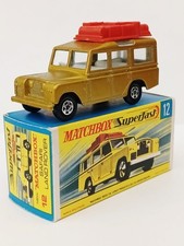 Matchbox Superfast No12 Land Rover Safari (GOLD)  STUNNING CONDITION MINT BOX. 