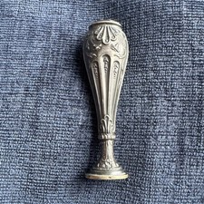 antique french sterling silver desk wax seal