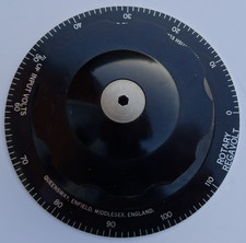 Vintage VARIAC LARGE KNOB 145mm REGAVOLT Variable Rotary Transformer Control