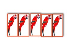 5 x Inflatable Blow Up Parrots