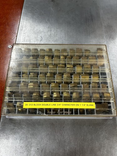 312 font set - set, brass