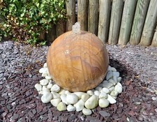 Water Feature: 40cm Pre-Drilled Natural Rainbow Sandstone Water Feature Complete