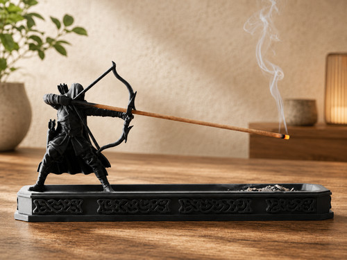 Fantasy archer incense - incense, holder