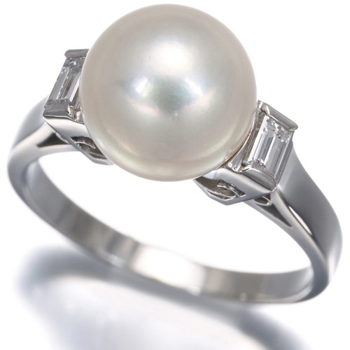Auth mikimoto ring akoya pearl - mikimoto,