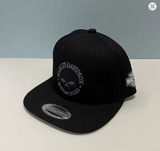 Embroidery Baseball Hat Trucker Outdoor Harley Davidson Black Snapback Cap Skull