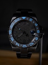 Black and Blue Stealth Automatic Watch (1 of 1)
