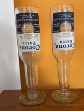 Corona Beer Bottle Drinking Glass X 2. Made From Genuine Corona Cerveza Bottles