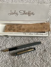 Vintage Lady Sheaffer The Colour Collection Fountain Pen With Pen Case & Box