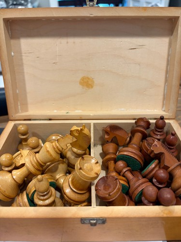 Mid century wooden - mid-century, chess